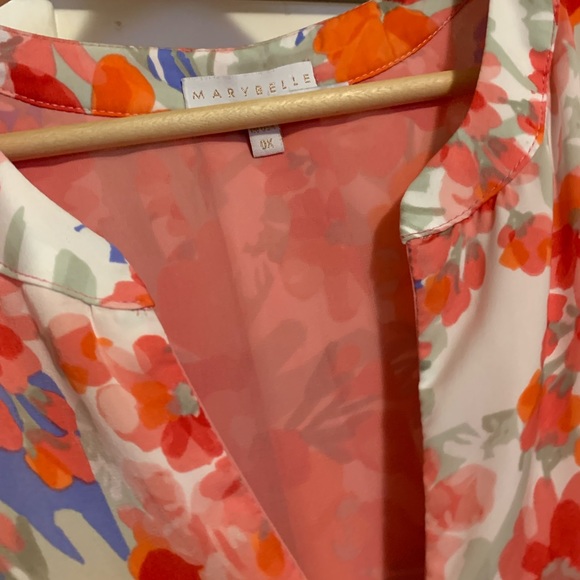 Marybelle Retro Floral Tieback Dress Sz 0x - Picture 2 of 13